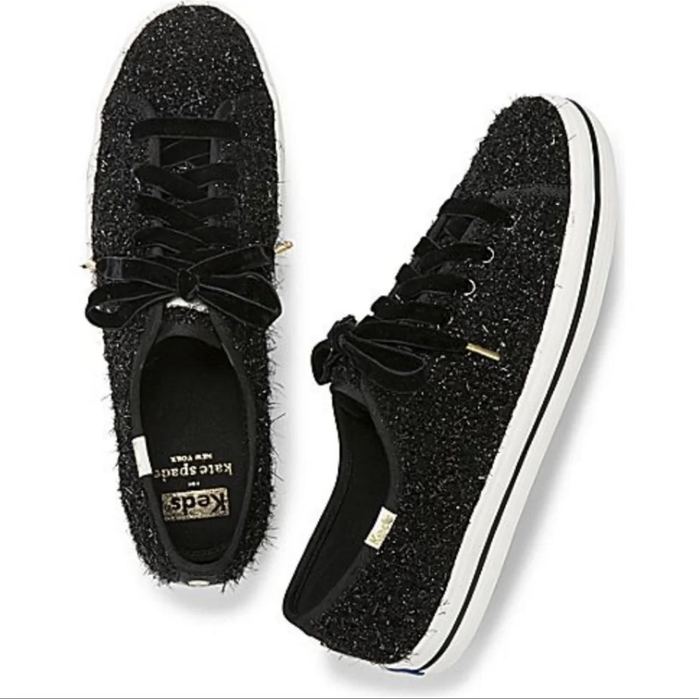 KATE SPADE‎ NY FOR KEDS KICKSTART TINSEL SNEAKERS NEW IN BOX SZ 11M